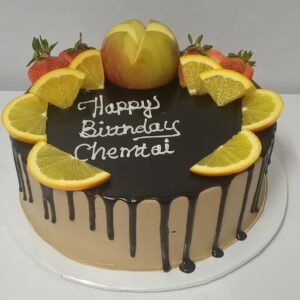 Chocolate With Fruit Decor