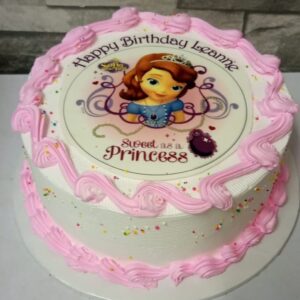 Cake with cartoon