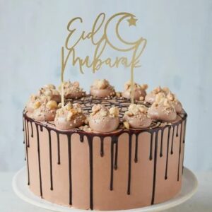 Pure Chocolate cake Eid Mubarak