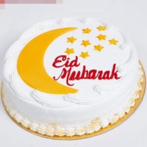 Eid Mubarak Vanilla Cake